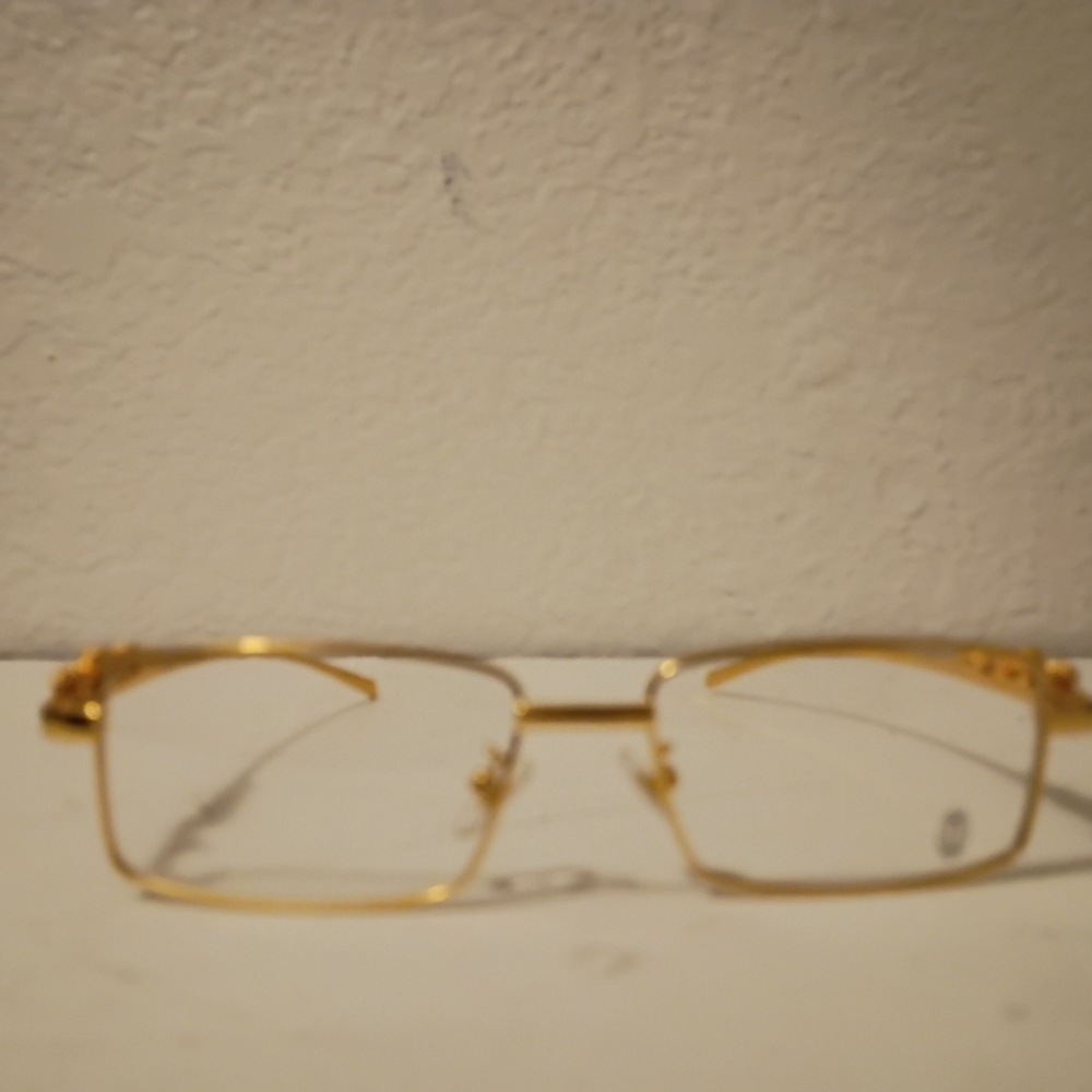 Gold Rimless Eyeglasses